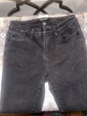 Judy Blue Women's Washed Black High-Rise Jeans